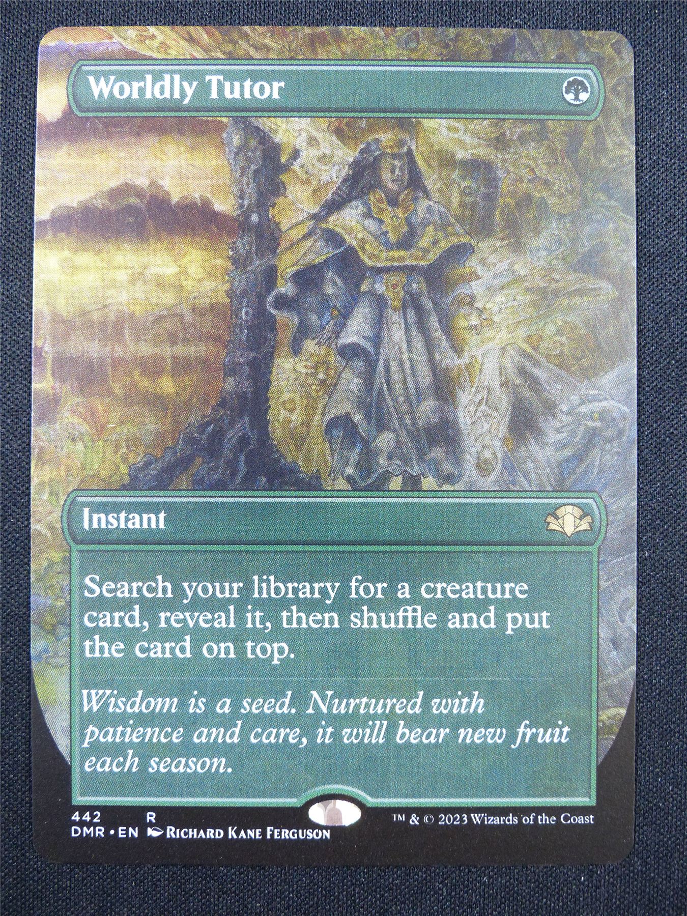 Worldly Tutor Borderless Foil DMR - Mtg Card #50