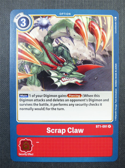 Scrap Claw BT1 R - Digimon Card #44K