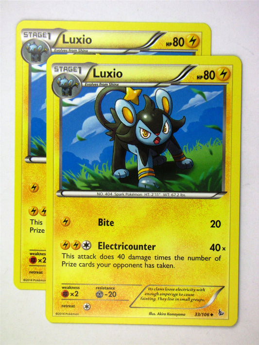 Pokemon CCG XY Flashfire - Luxio 33/106 x2