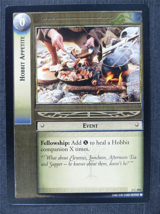 Hobbit Appetite 1 C 294 - LotrR Cards #3ER