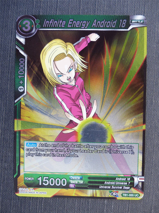 Infinite Energy Android 18 Foil - Dragon Ball Super Cards #62C