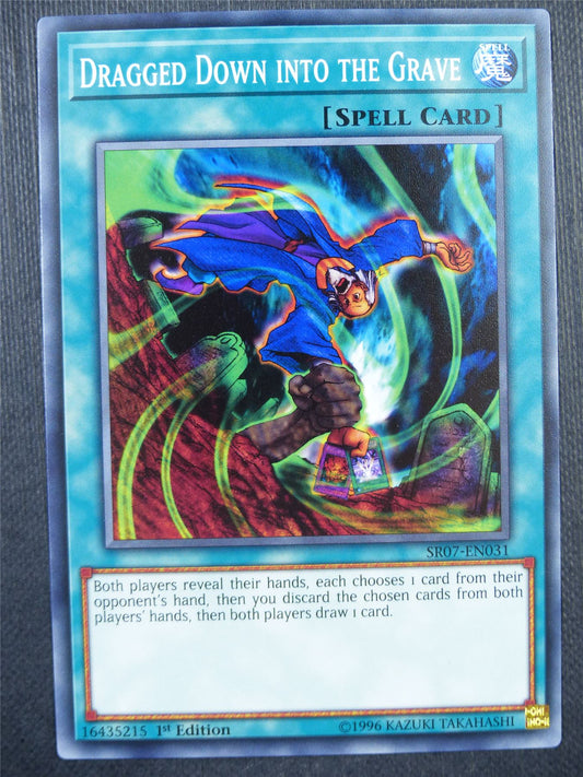 Dragged Down into the Grave SR07 - 1st ed Yugioh Card #9C1