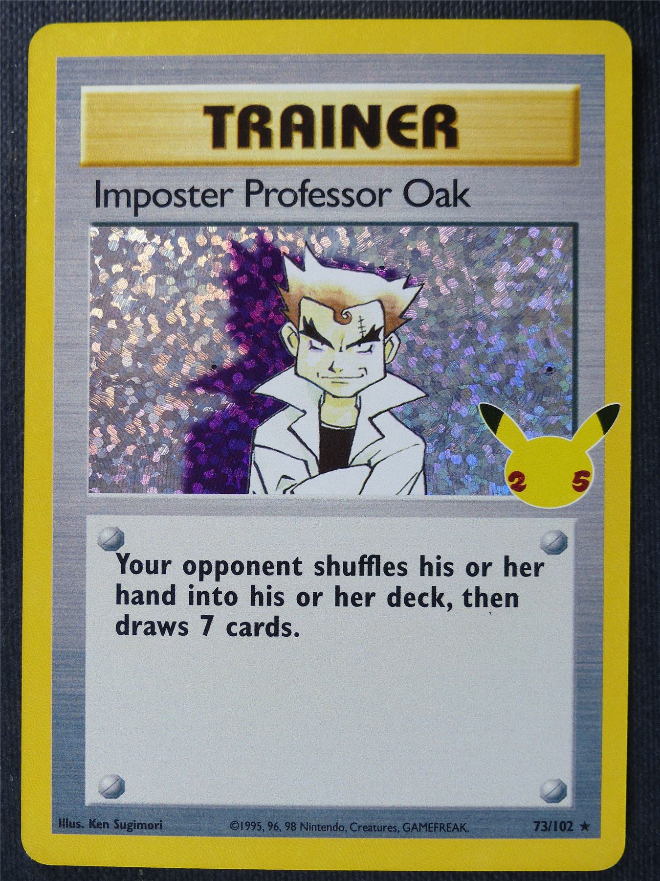 Imposter Professor Oak 73/102 Textured Holo - Pokemon Cards #19Q