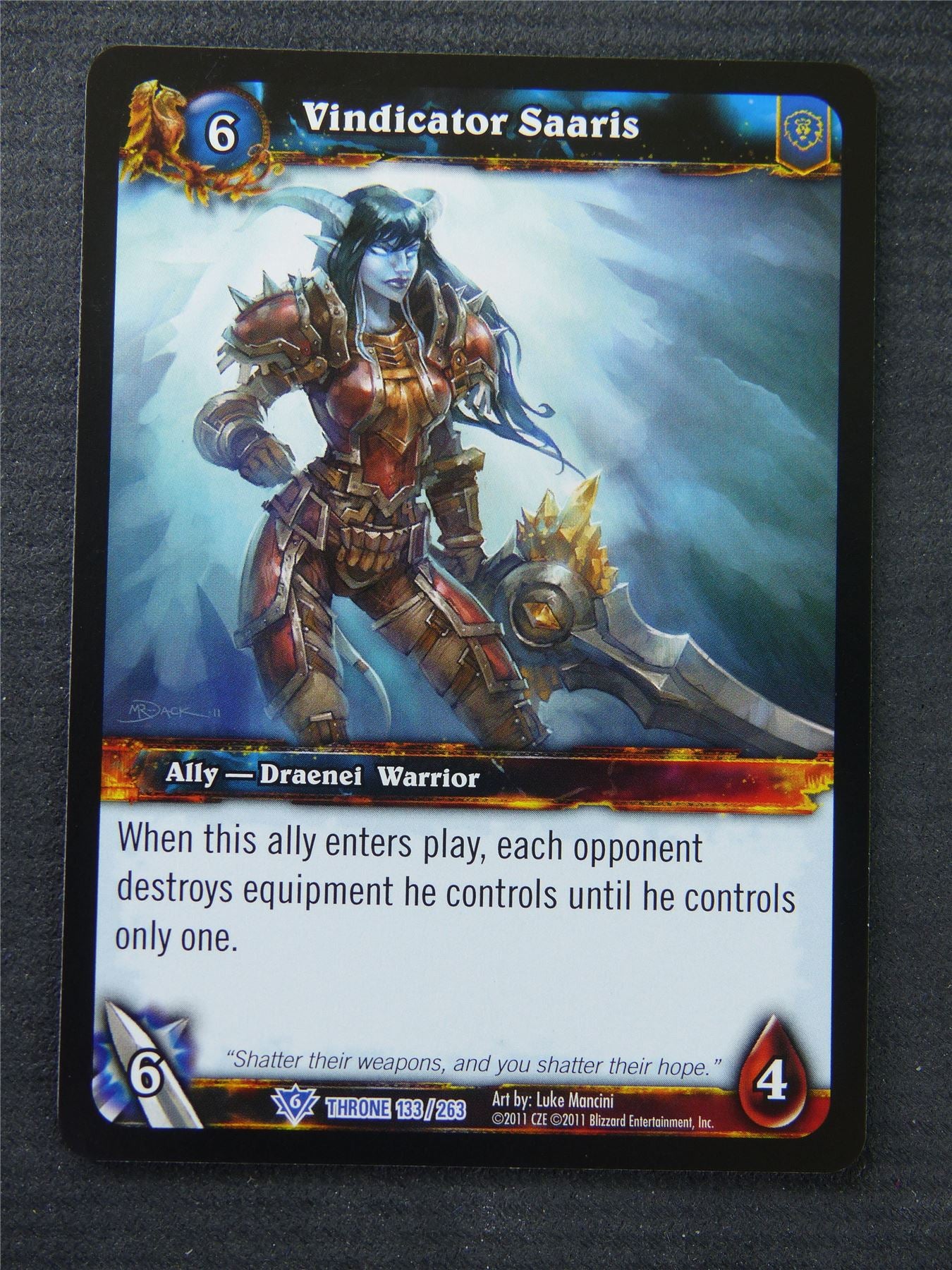 Vindicator Saaris - Rare - World Of Warcraft #1N9