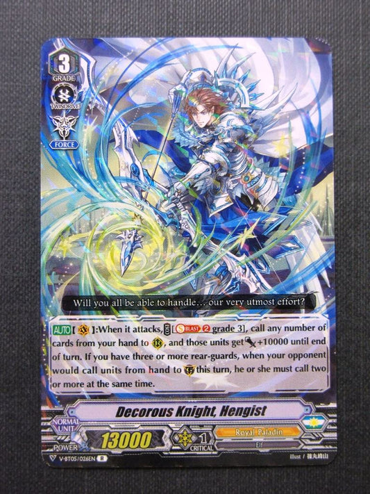 Decorous Knight Hengist V-BT05 R - Vanguard Cards #3U