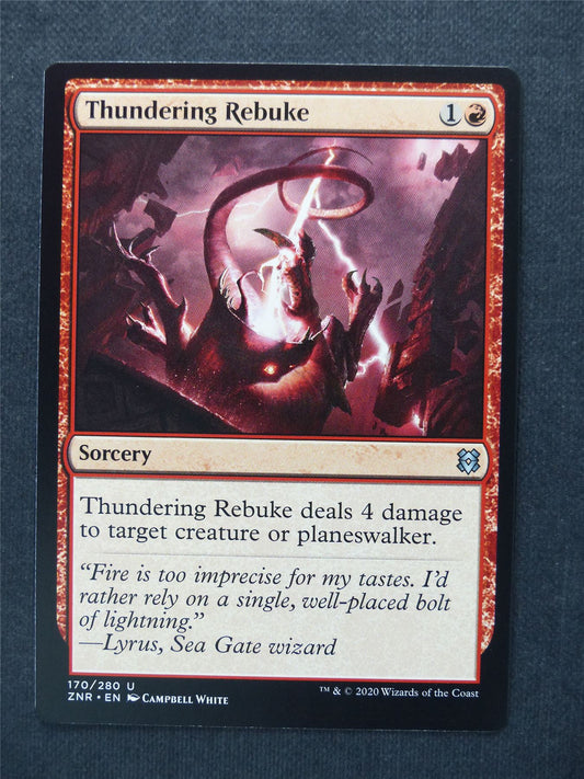 Thundering Rebuke - Mtg Magic Cards #9D