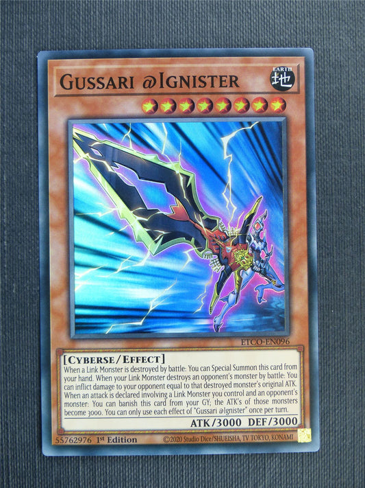 Gussari Ignister - Super Rare - ETCO - 1st ed Yugioh Card