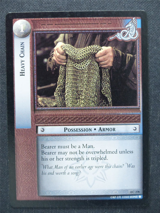 Heavy Chain 4 C 278 - LotR Cards #QD