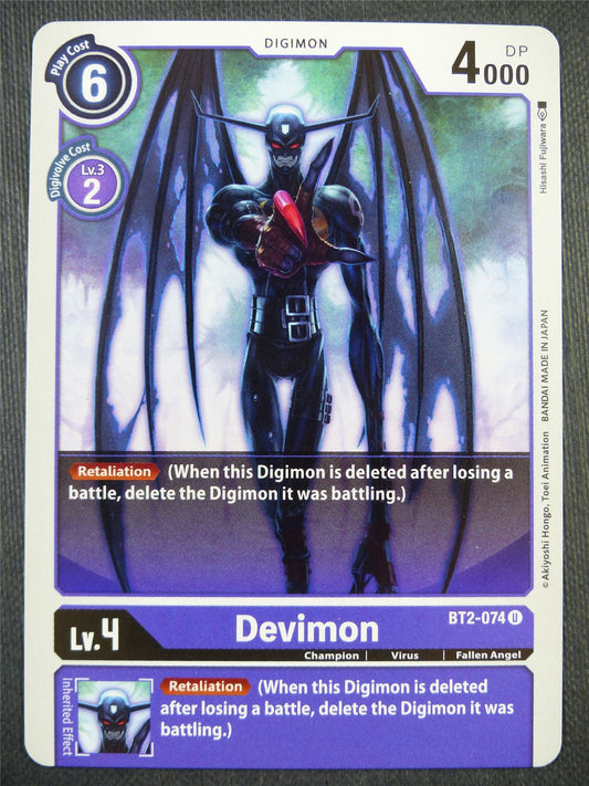 Devimon BT2-074 - Digimon Card #9CZ