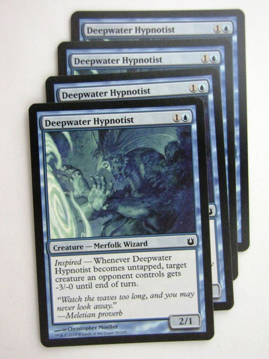MTG Magic Cards: DEEPWATER HYPNOTIST x4 Born of the Gods playset # 24B92