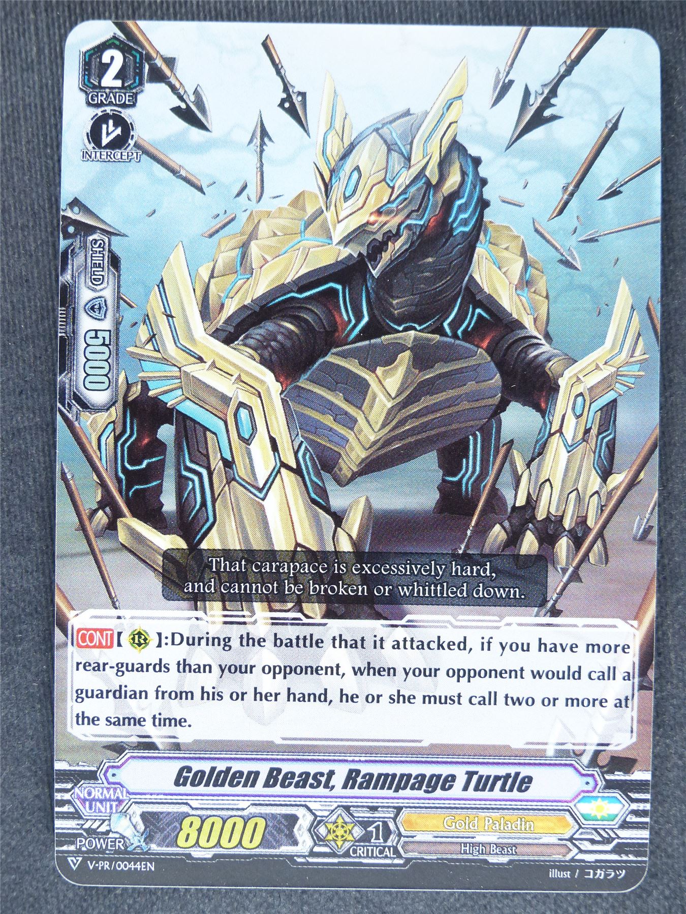 Golden Beast Rampage Turtle V-PR Promo - Vanguard Cards #KK