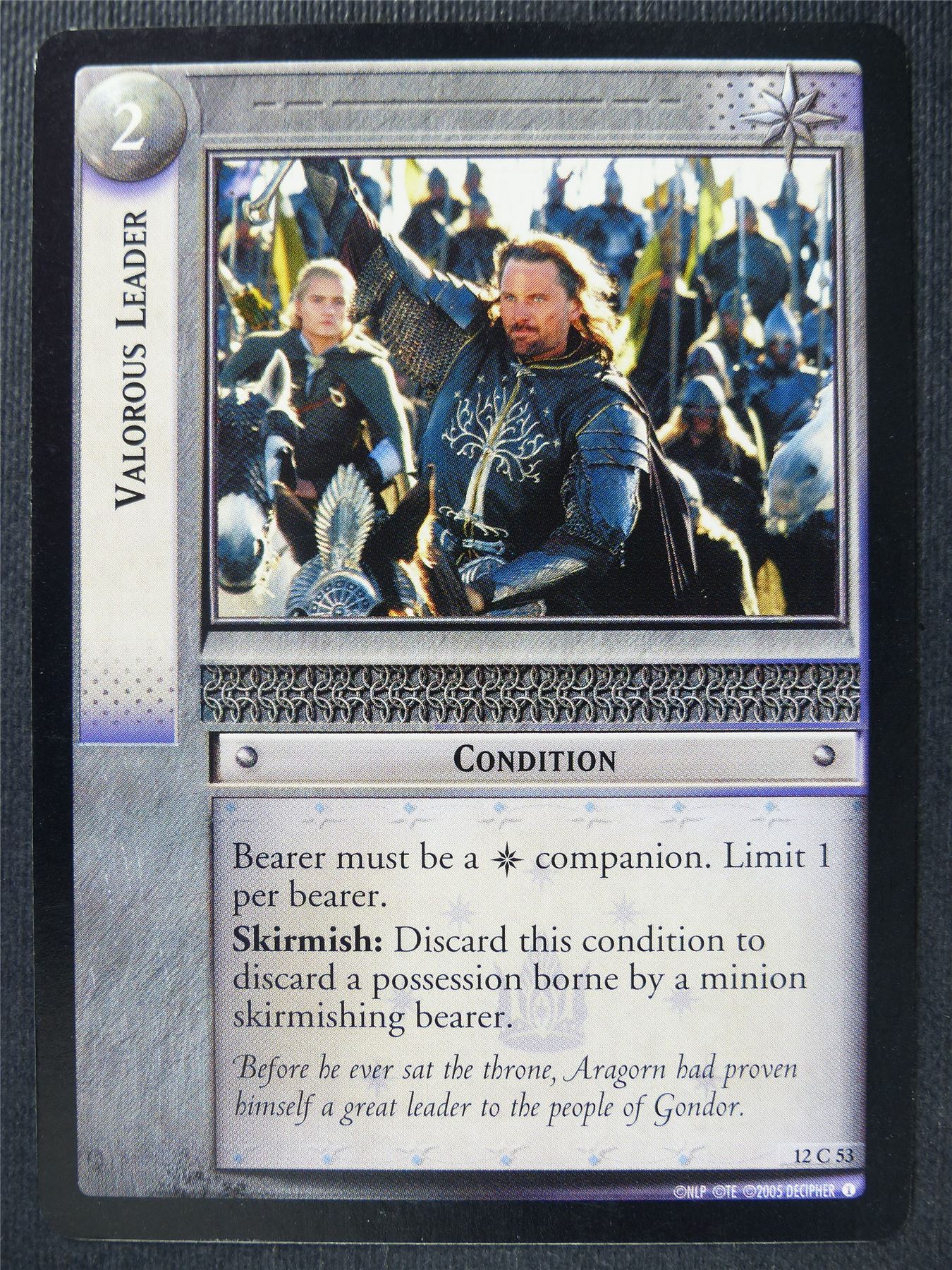 Valorous Leader 12 C 53 - LotR Card #3JD