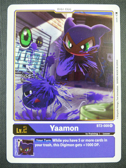 Yaamon BT2-008 R - Digimon Card #9FZ