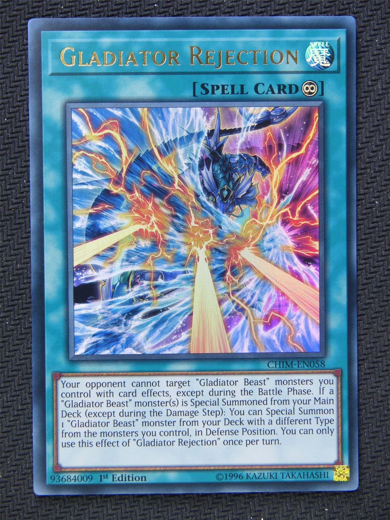 Gladiator Rejection CHIM - Ultra Rare - Yugioh Card #64C