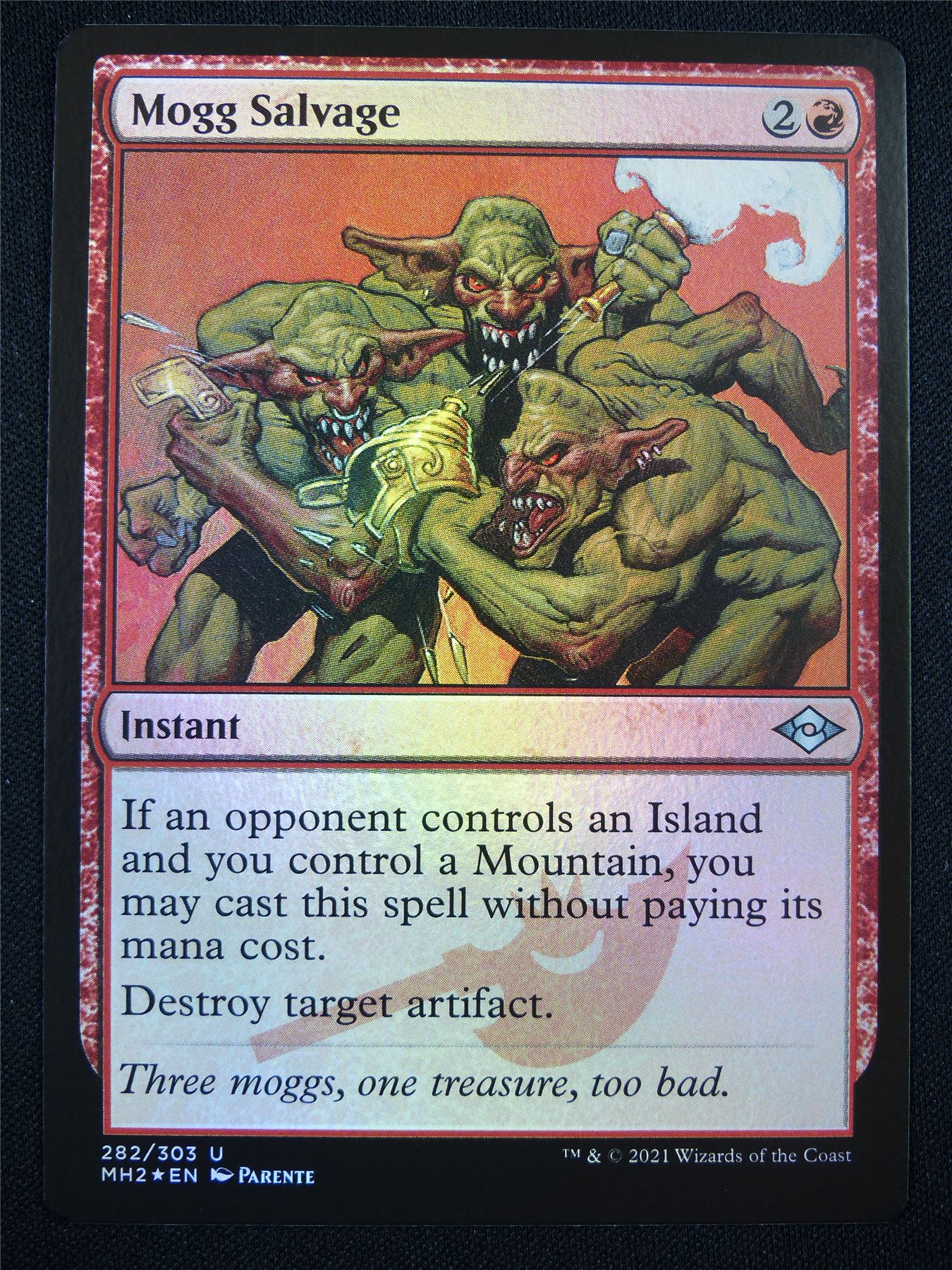 Mogg Salvage Foil - Mtg Card #1K3