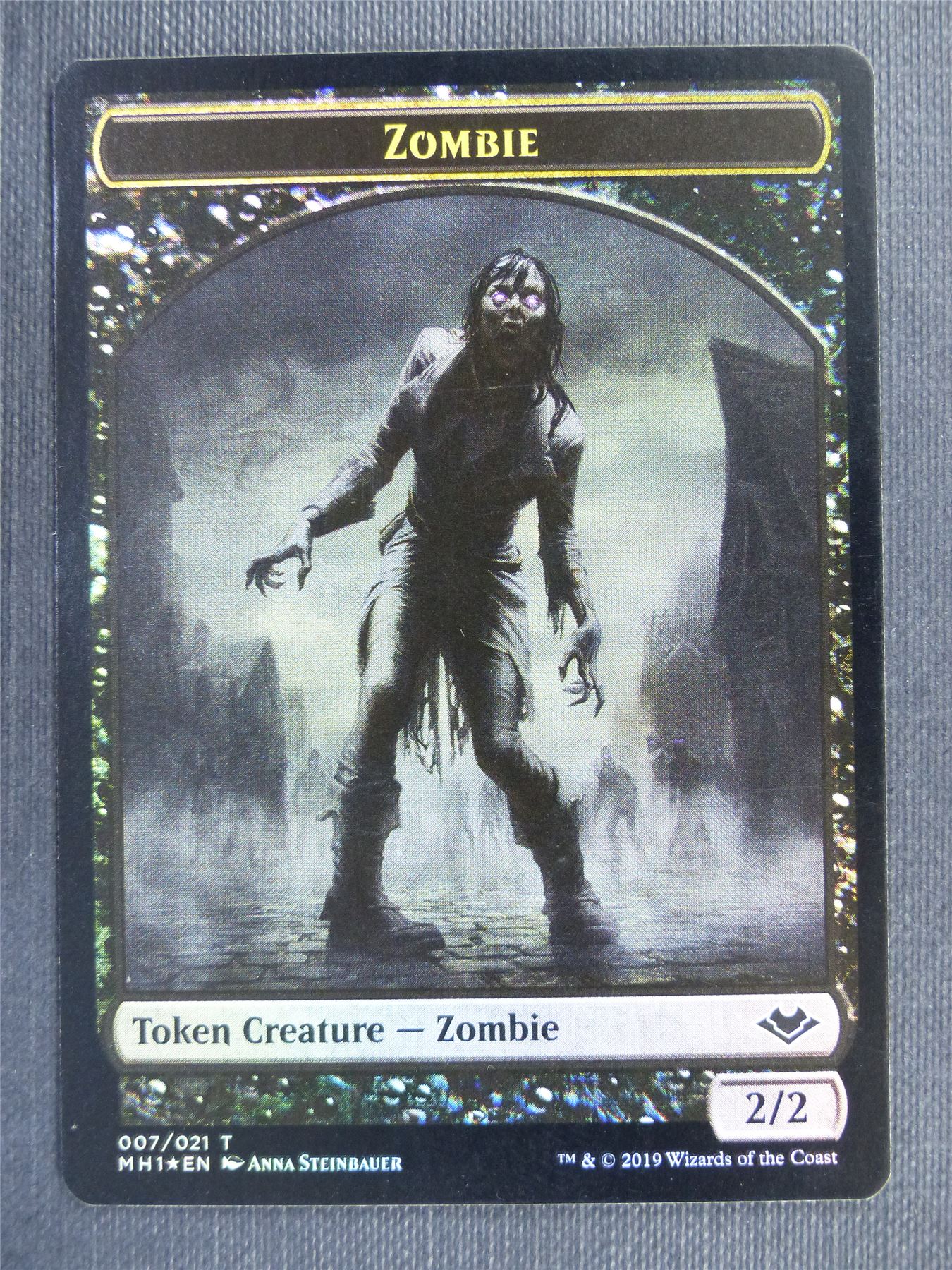 Zombie Foil Token - Mtg Magic Cards #3WW