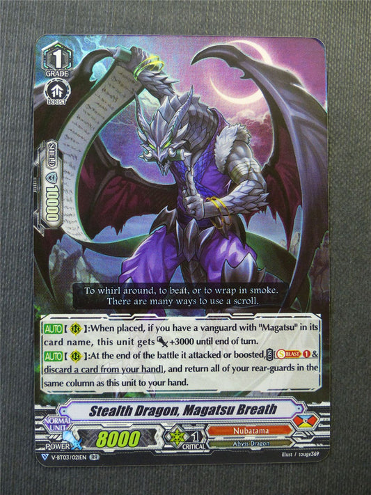 Stealth Dragon Magatsu Breath V-BT03 RR - Vanguard Cards #Z9
