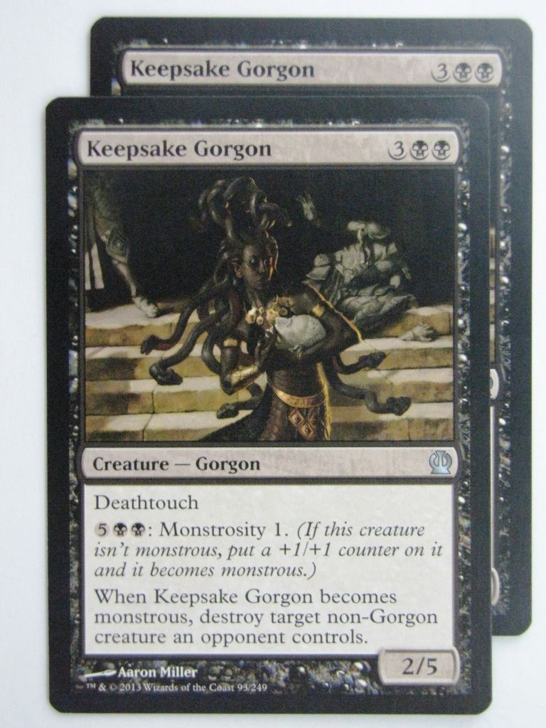 MTG Magic Cards: KEEPSAKE GORGON x2 Theros # 24C49