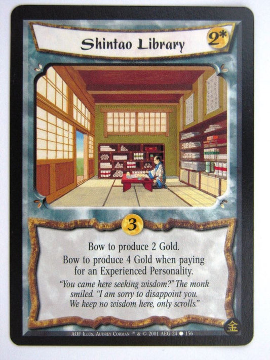 Vintage L5R Cards: SHINTAO LIBRARY #