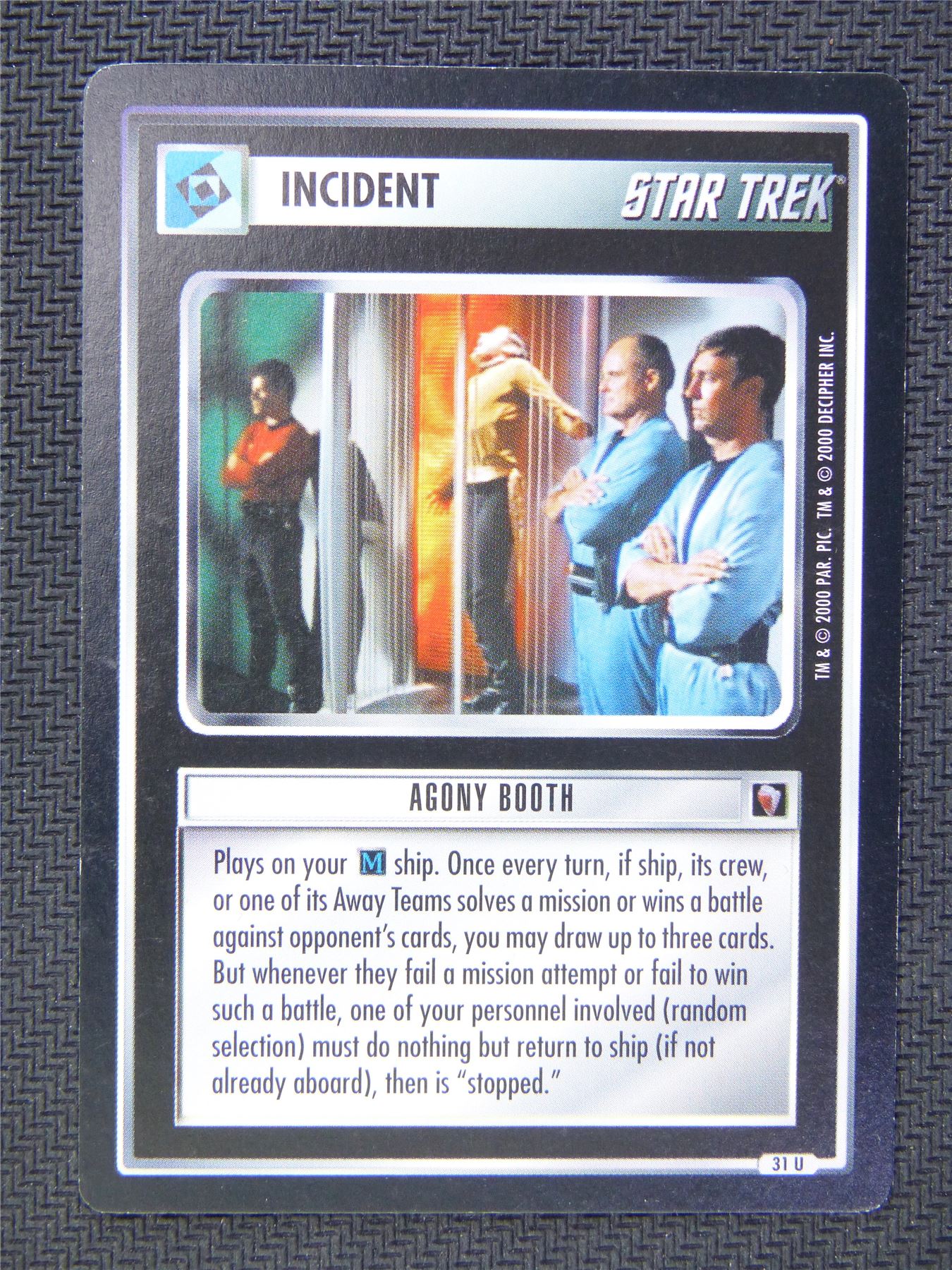 Incident Agony Booth - Star Trek CCG #59K