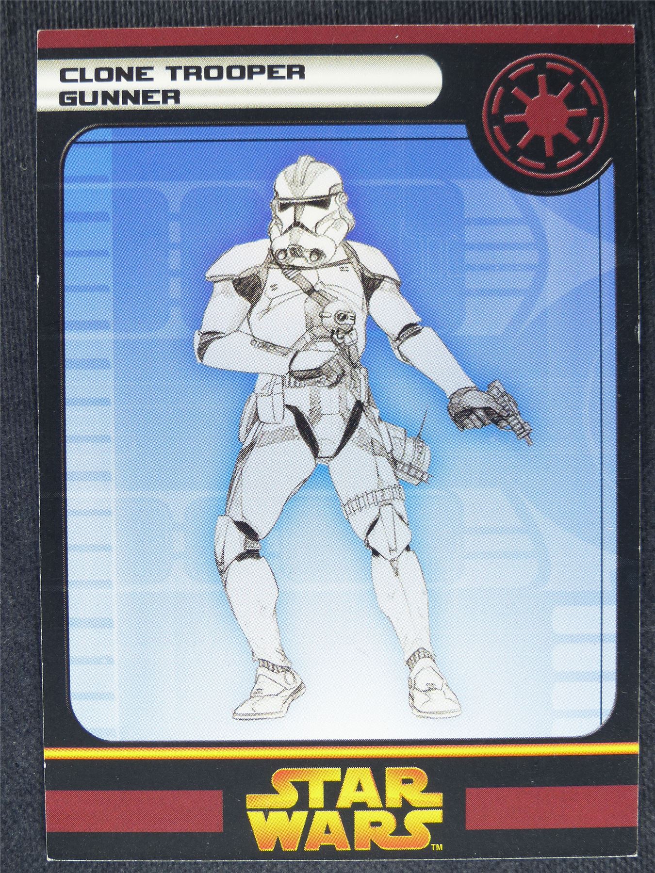 Clone Trooper Gunner - Star Wars Miniatures Spare Cards #6T