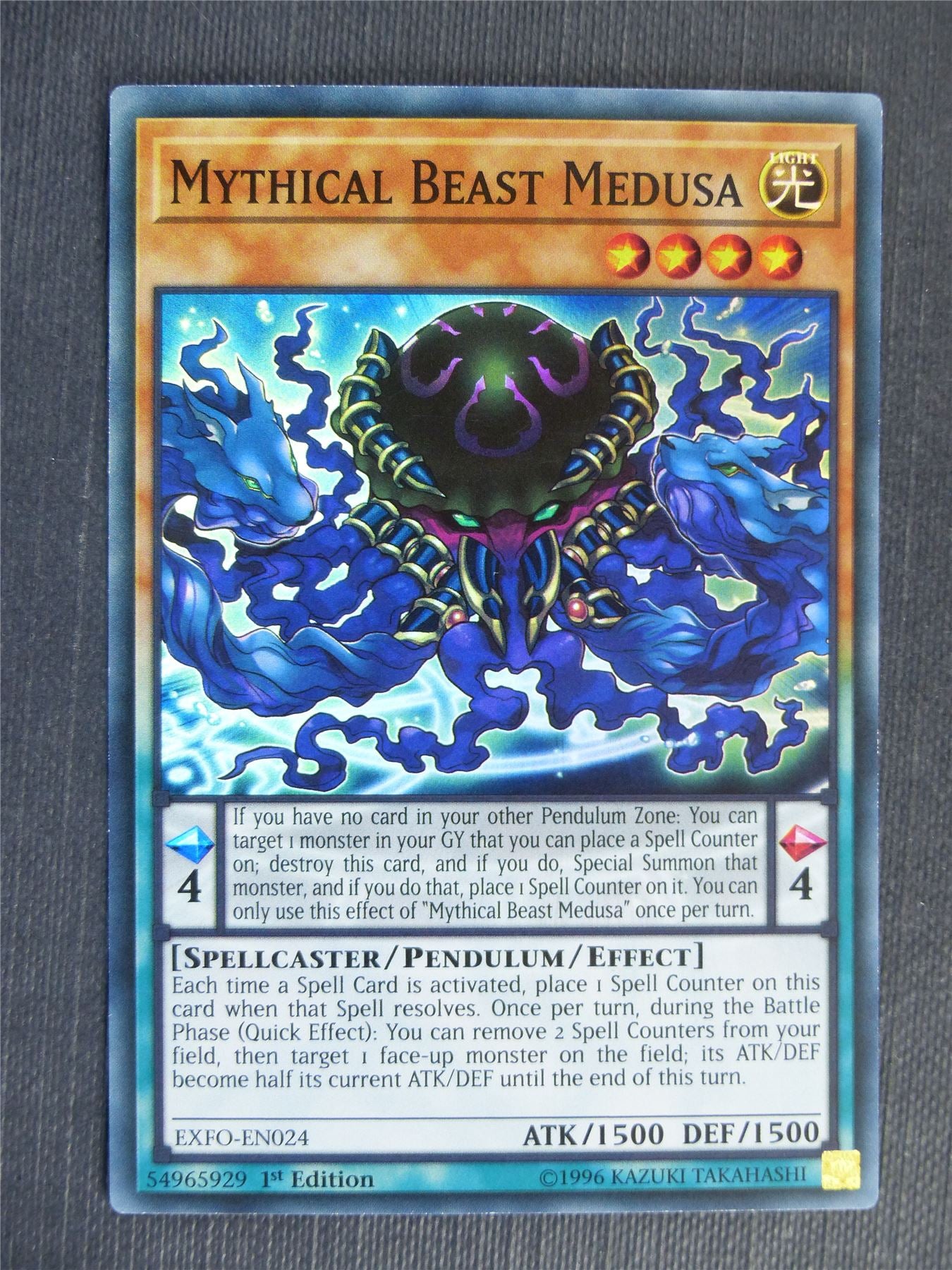 Mythical Beast Medusa EXFO Super Rare - 1st ed - Yugioh Cards #2SA