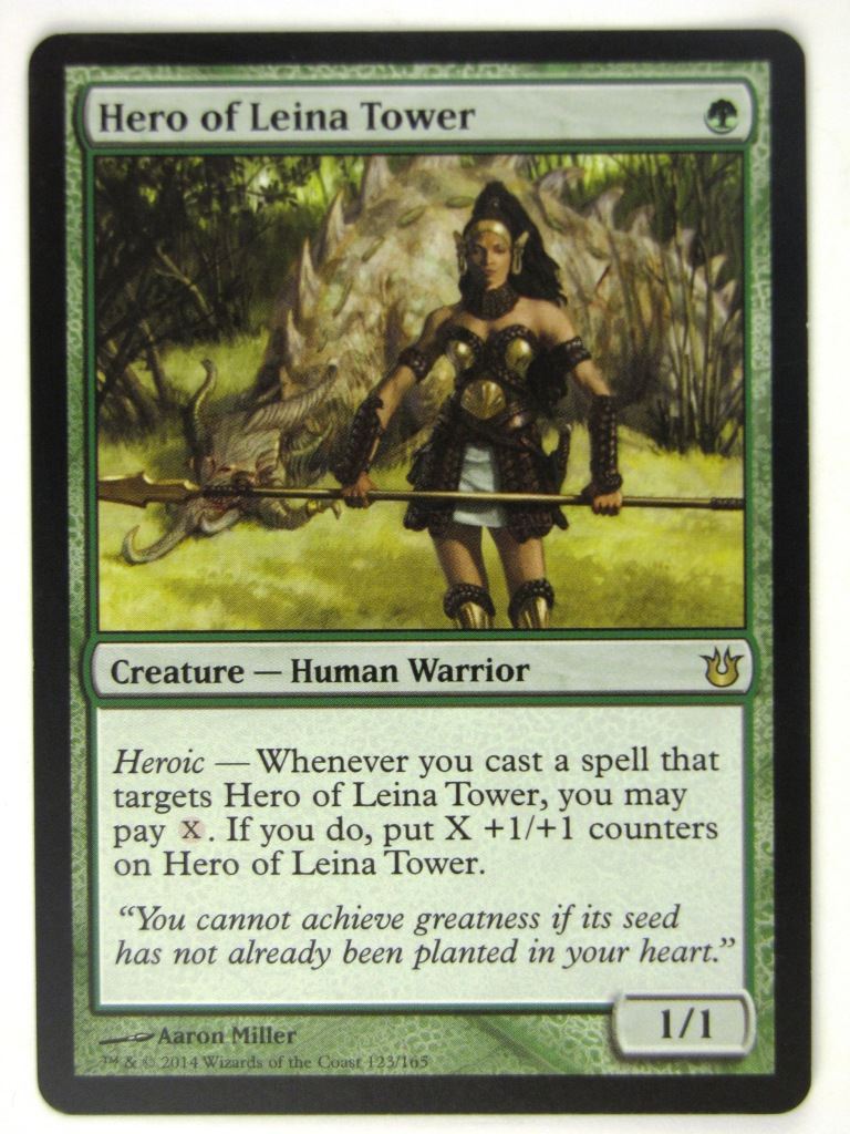 MTG Magic Played Cards: HERO OF LEINA TOWER # 18G10