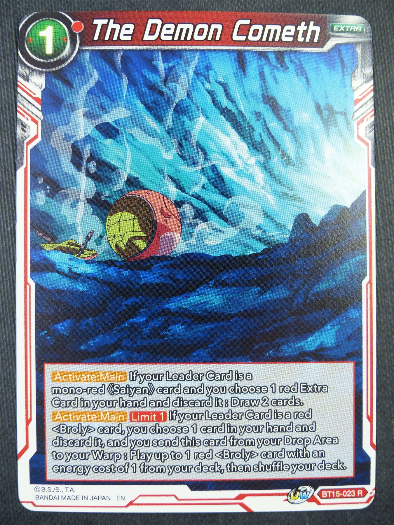 The Demon Cometh BT15 R - Dragon Bal Super Card #929