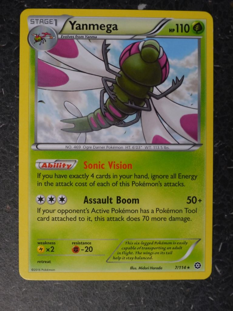 Pokemon Cards: YANMEGA 7/114 RARE # 9H93