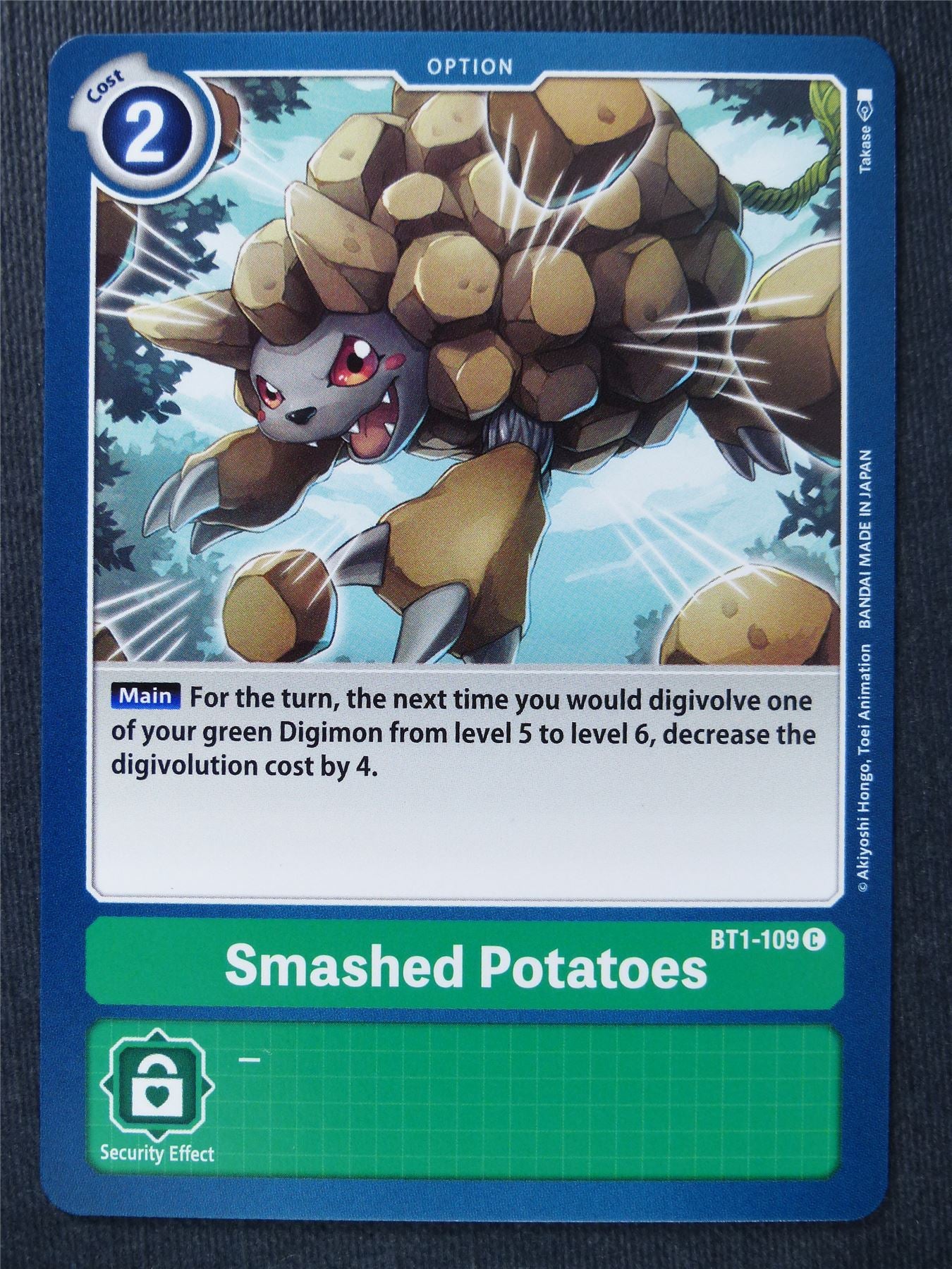 Smashed Potatoes BT1-109 C - Digimon Cards #TK