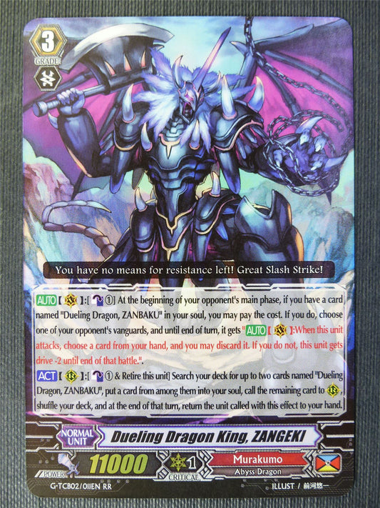 Dueling Dragon King Zangeki G-TCB02 RR - Vanguard Card #7XH