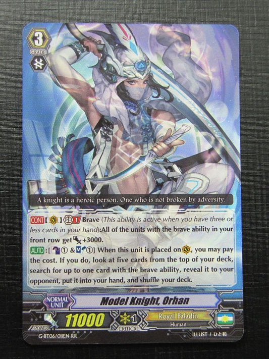 Vanguard Cards: MODEL KNIGHT, ORHAN G-BT06 RR # 15F82