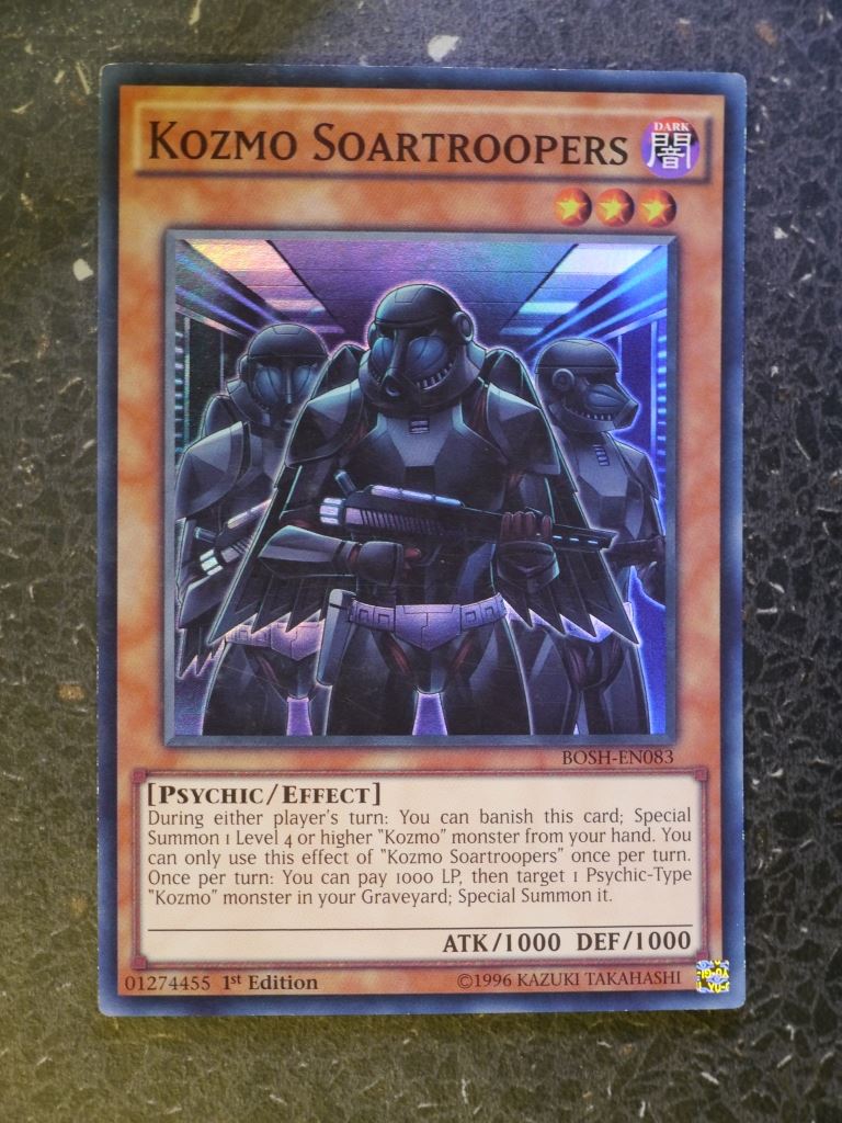 Yugioh Cards: KOZMO SOARTROOPERS BOSH SUPER RARE # 3B13