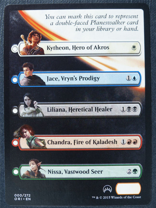 Origins Checklist Token - Mtg Card #3SG