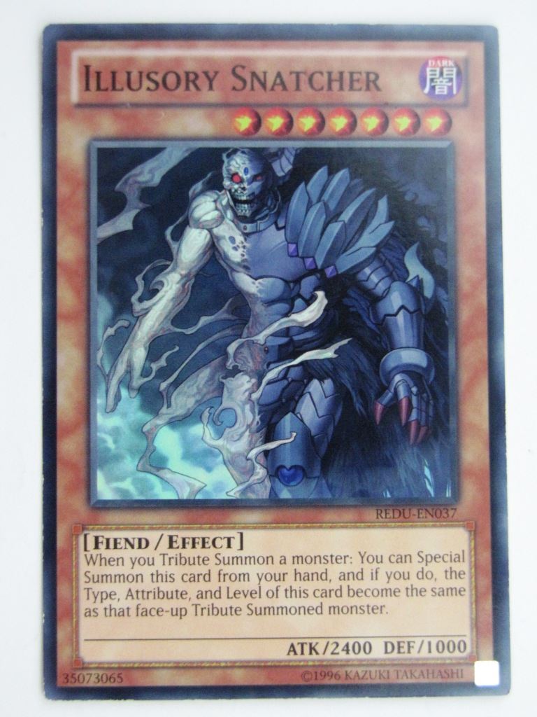 Yugioh Played Cards: ILLUSORY SNATCHER REDU SUPER RARE # 29G77