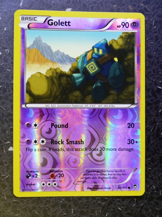 Pokemon Cards: GOLETT 42/111 REVERSE HOLLOW # 4G52