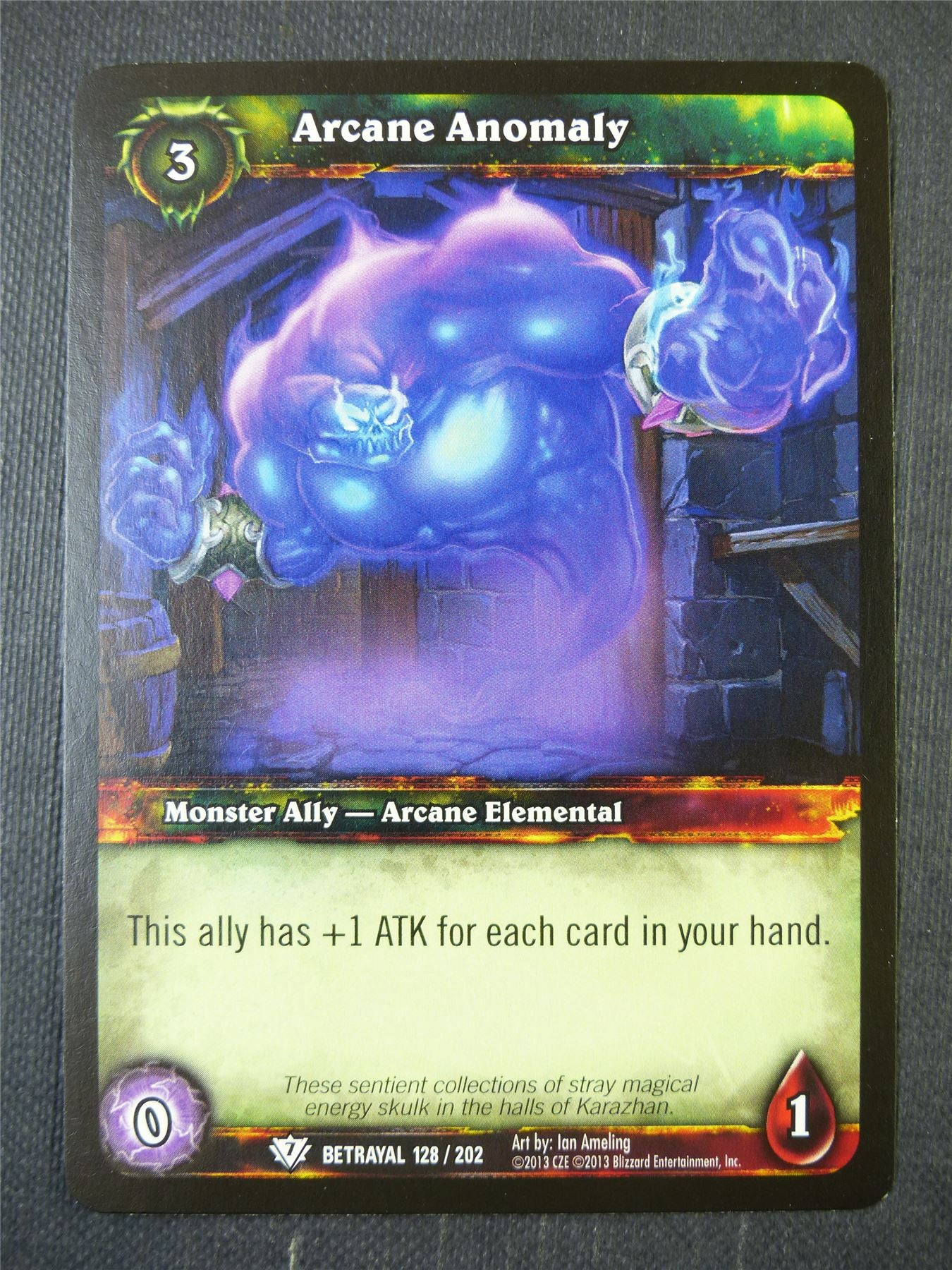 Arcane Anomaly 128/202 - WoW Card #18V