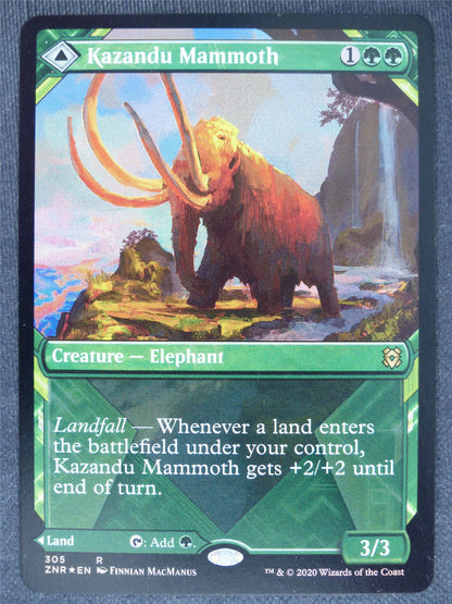 Kazandu Mammoth / Valley Showcase Foil Mint - Mtg Magic Cards #9C