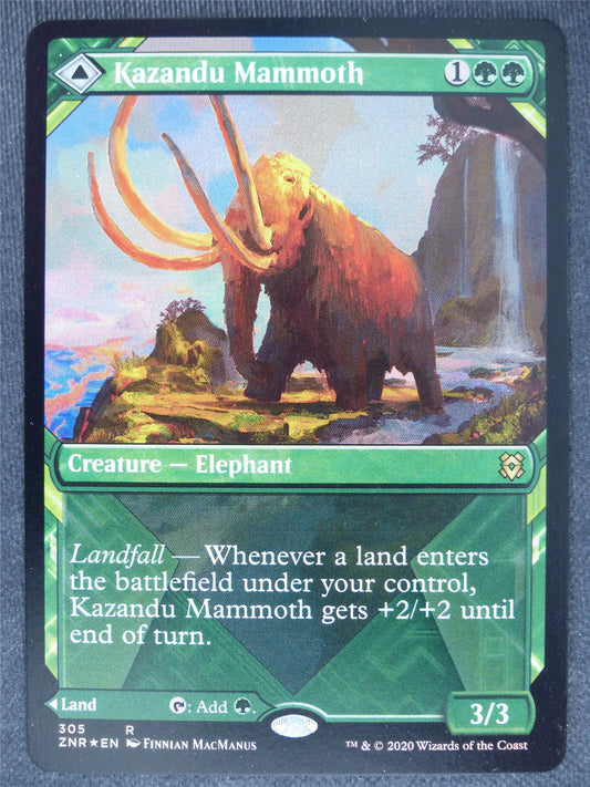 Kazandu Mammoth / Valley Showcase Foil Mint - Mtg Magic Cards #9C