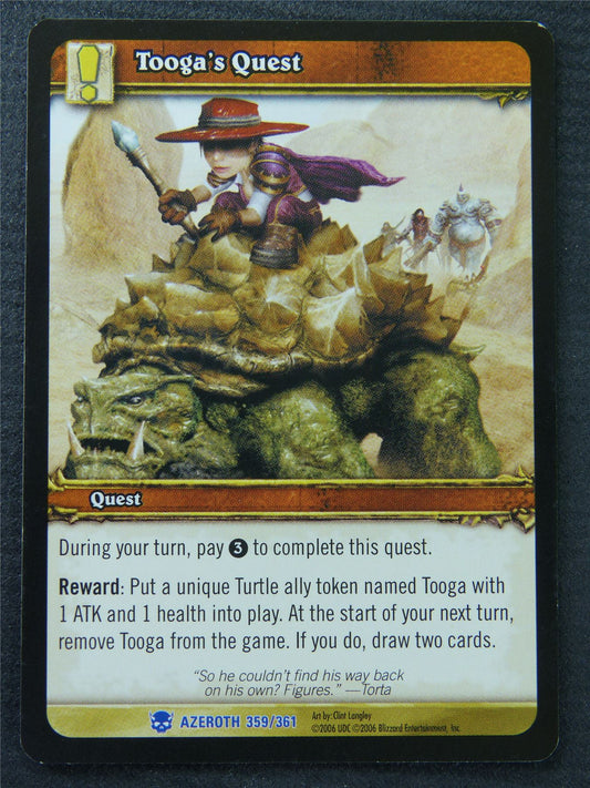 Toogas Quest - Rare - World Of Warcraft #1M2