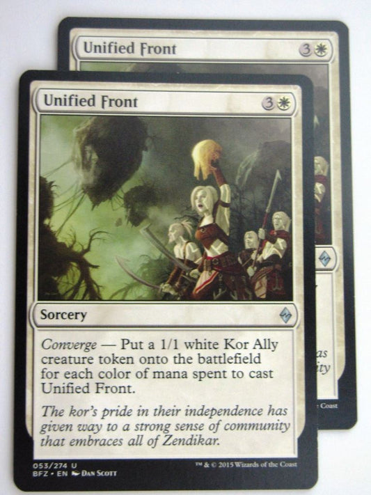 MTG Cards: BATTLE FOR ZENDIKAR: UNIFIED FRONT x2 # 37B65