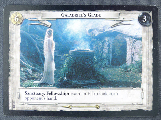 Galadriel's Glade 1 C 351 - played - LotR Cards #J7