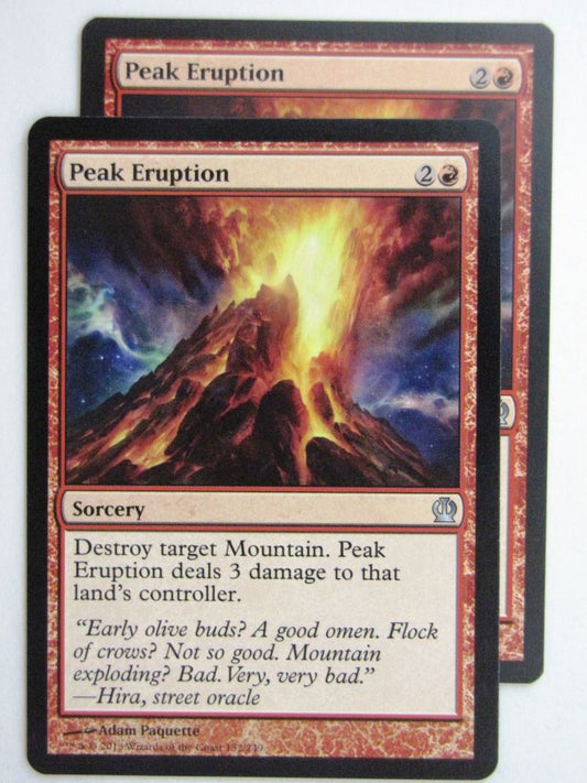 MTG Magic Cards: PEAK ERUPTION x2 Theros # 24C42