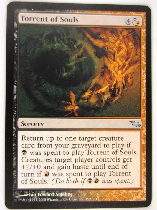 MTG Magic: the Gathering Cards: TORRENT OF SOULS: SHM