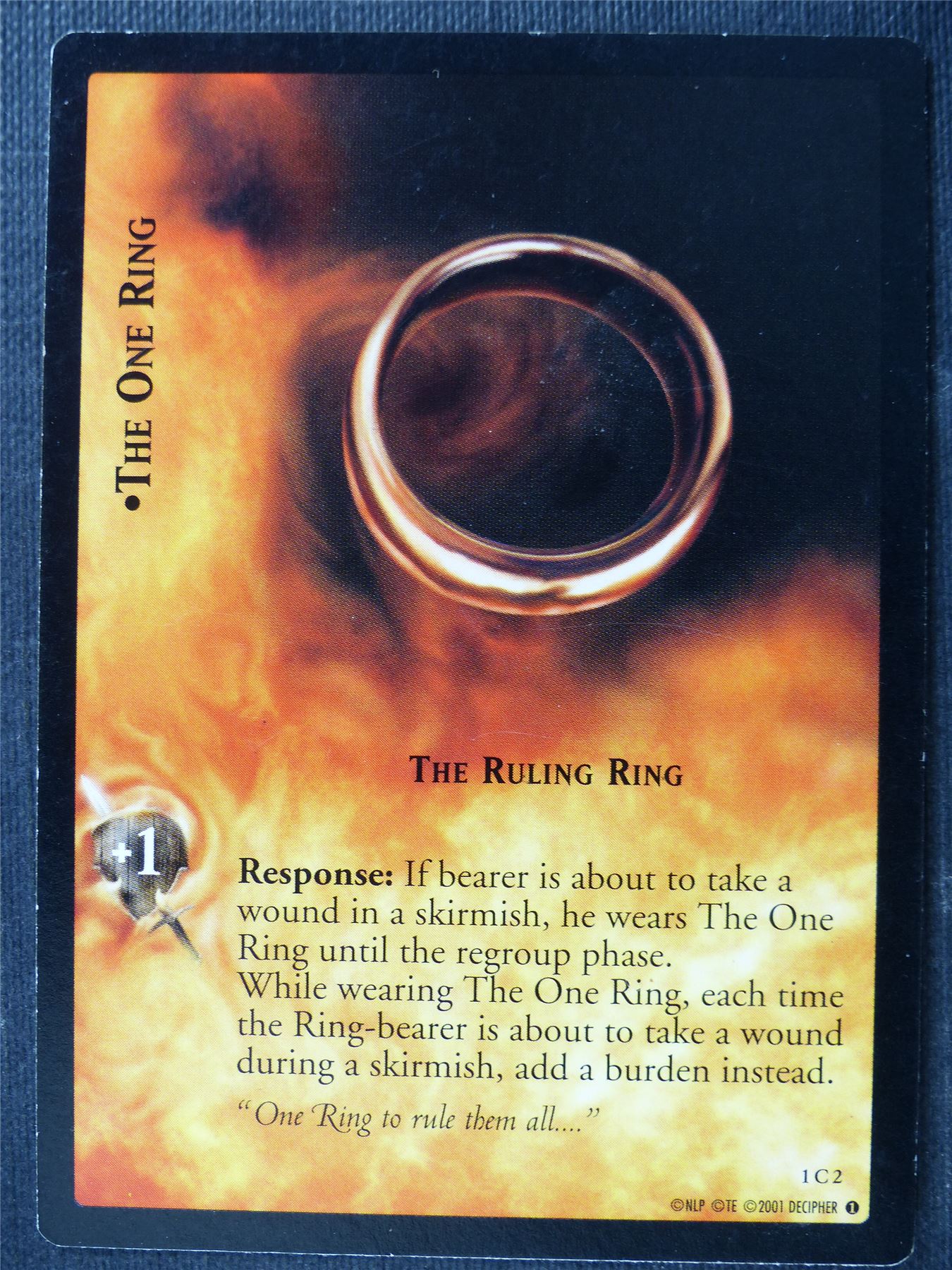 The One Ring 1 C 2 - LotR Card #46P