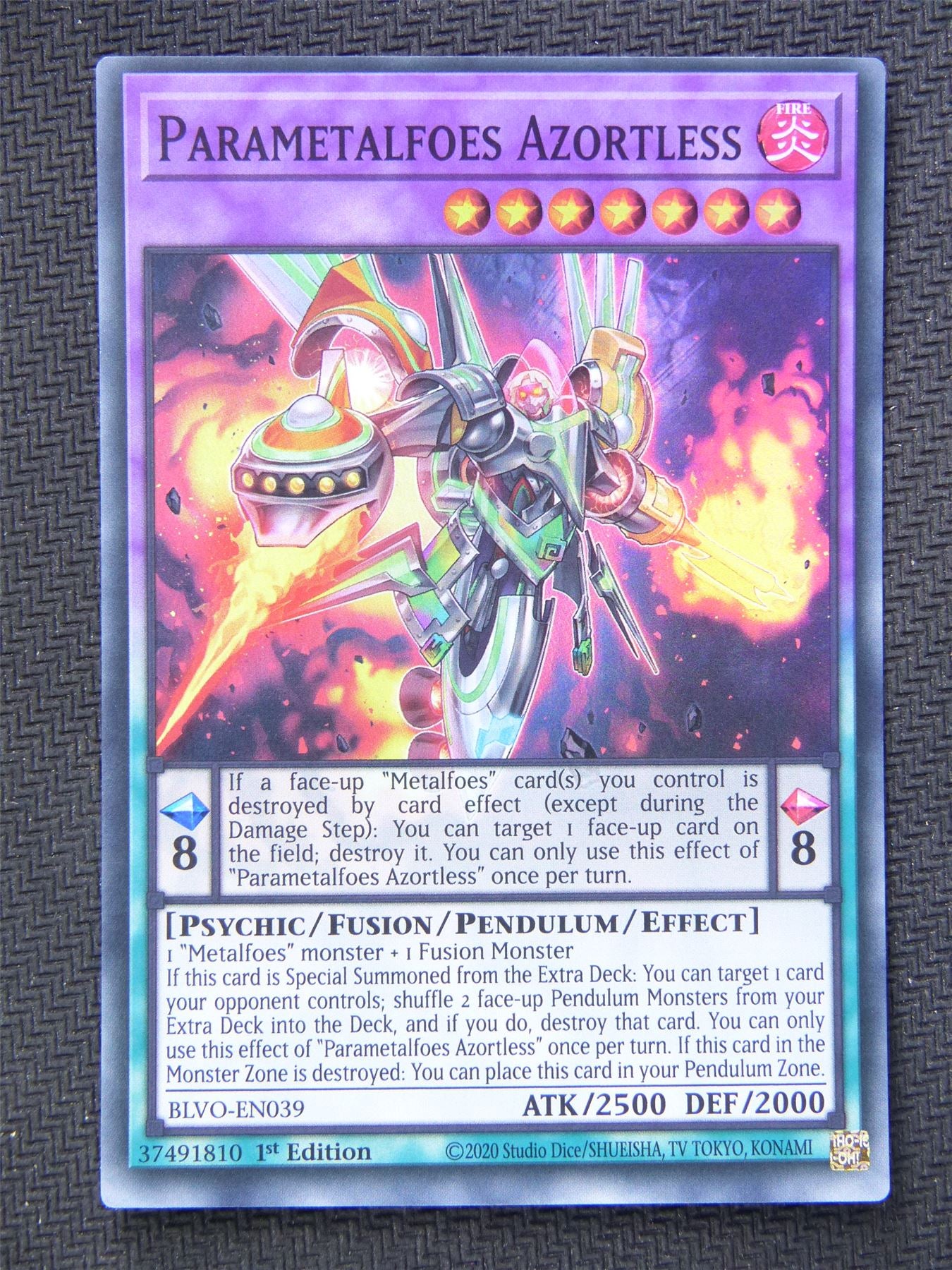 Parametalfoes Azortless BLVO - Super Rare - Yugioh Card #5LY