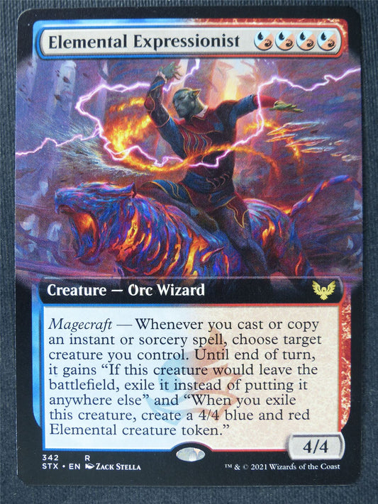 Elemental Expressionist Extended Art - Mtg Magic Cards #2Y