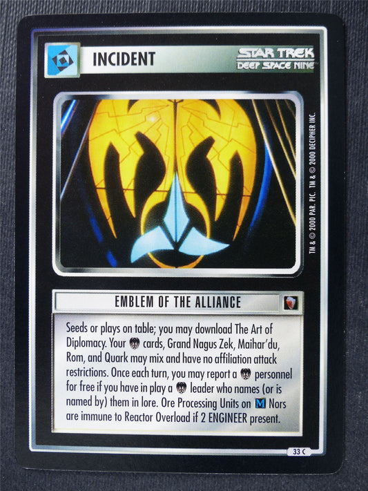 Emblem of the Alliance - DS9 - Star Trek Card #4TE