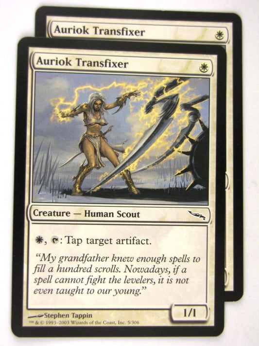 MTG Magic: the Gathering Cards: AURIOK TRANSFIXER x2: MRD