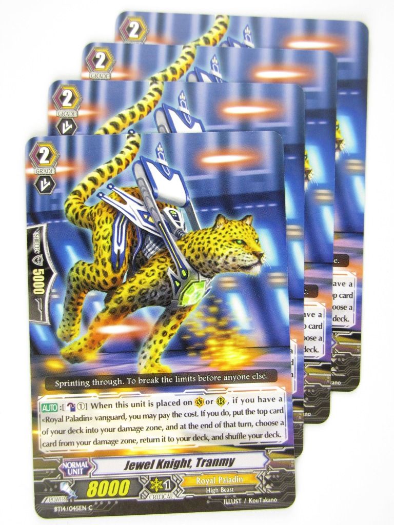 CFV Cards: JEWEL KNIGHT, TRANMY x4 BT14:Brilliant Strike